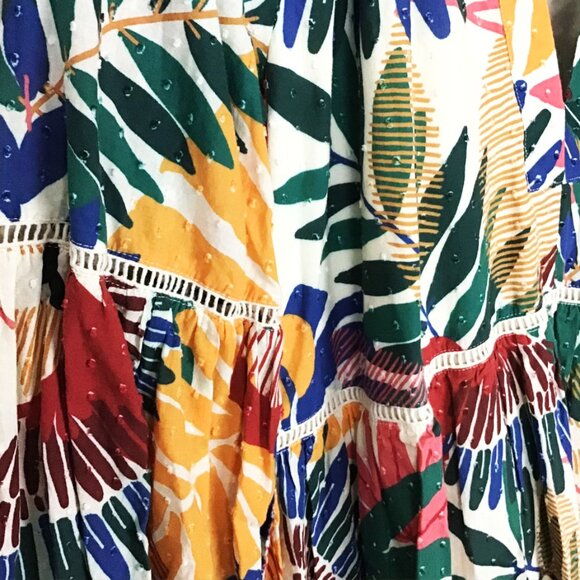 Farm Rio Off White Macaw Mini Dress NWOT - Picture 7 of 16